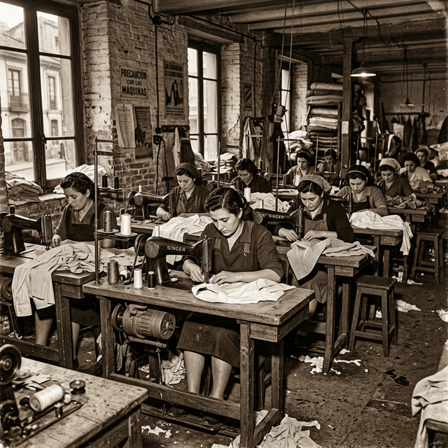 Trabayadores de la fábrica IKE